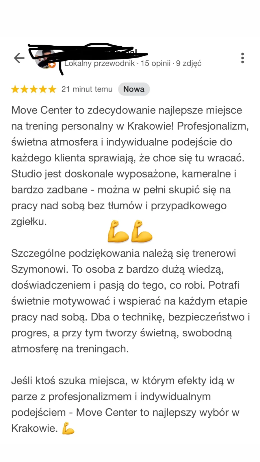Opinia podopiecznego